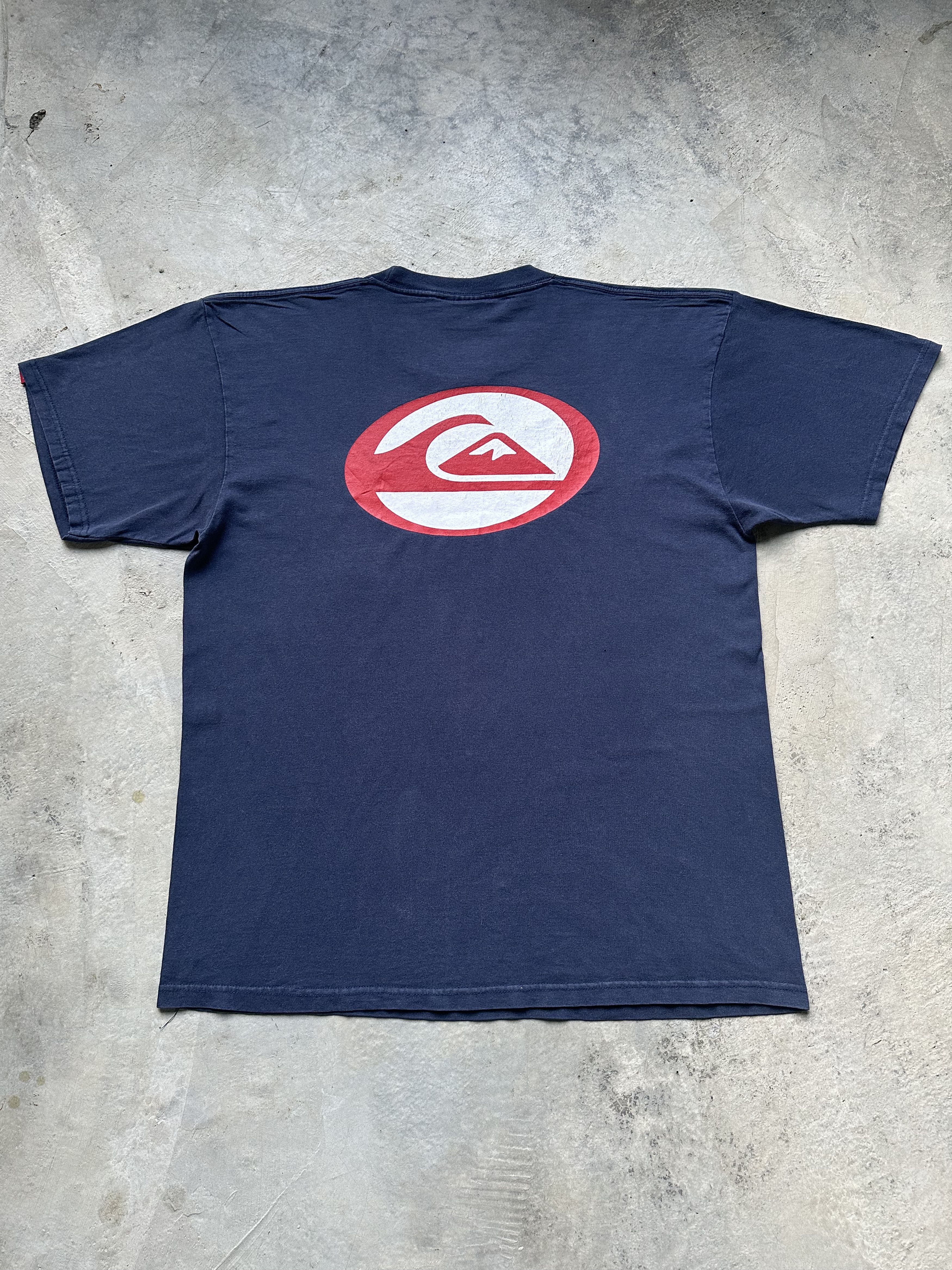 Quicksilver Vintage 90s Quiksilver Big Logo Graphic Tee Size US L / EU 52-54 / 3 - 3 Thumbnail