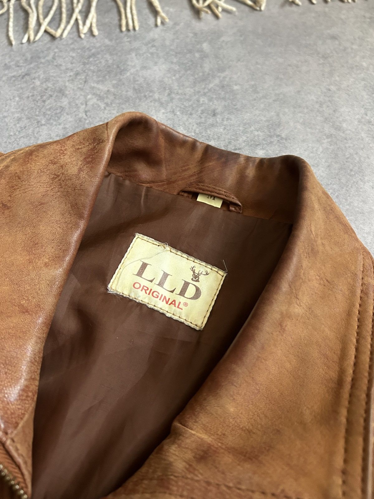 Genuine Leather Vintage LLD Cowboys True Leather jacket mens rare Size US M / EU 48-50 / 2 - 7 Thumbnail