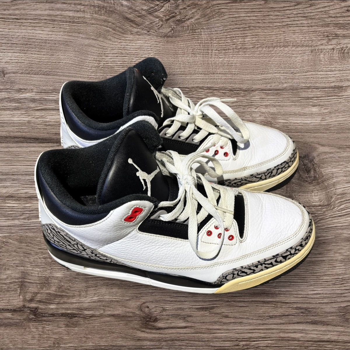 Nike Air Jordan 3 Retro Infrared 23 Men's Sneakers White Black Size US 10 / EU 43 - 3 Thumbnail