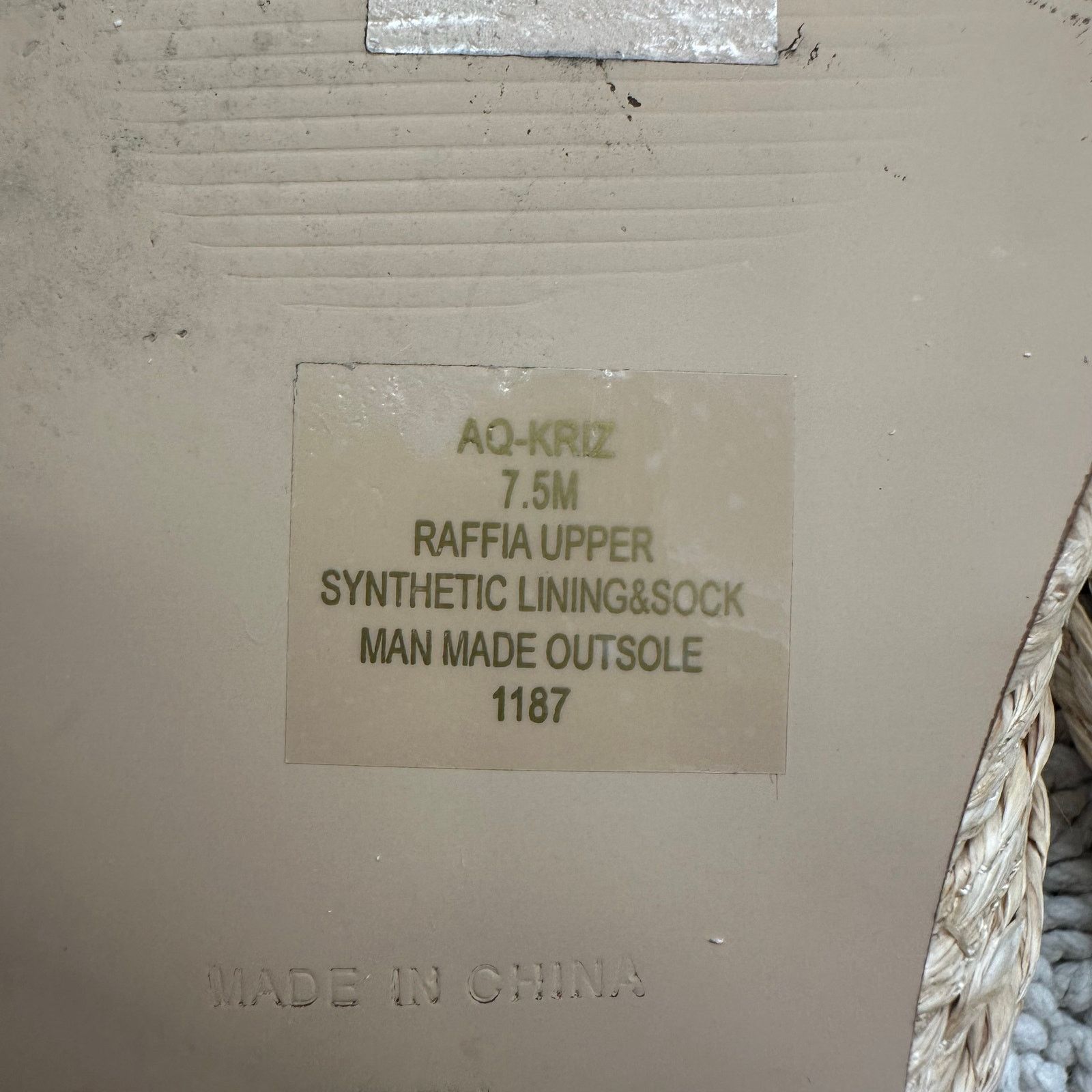 Other AQUA Kristopher Brock Crossover Espadrille Sandals 7.5M Size US 7.5 / IT 37.5 - 10 Thumbnail