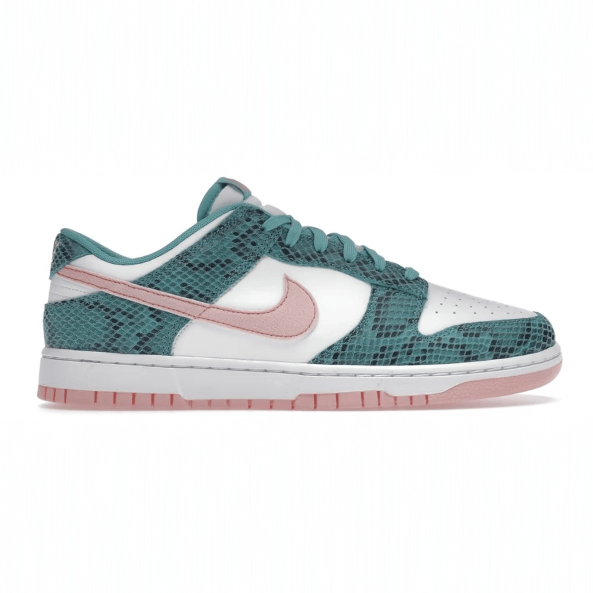 Nike Dunk Low Snakeskin Washed Teal Bleached Coral Size US 8 / EU 41 - 1 Preview