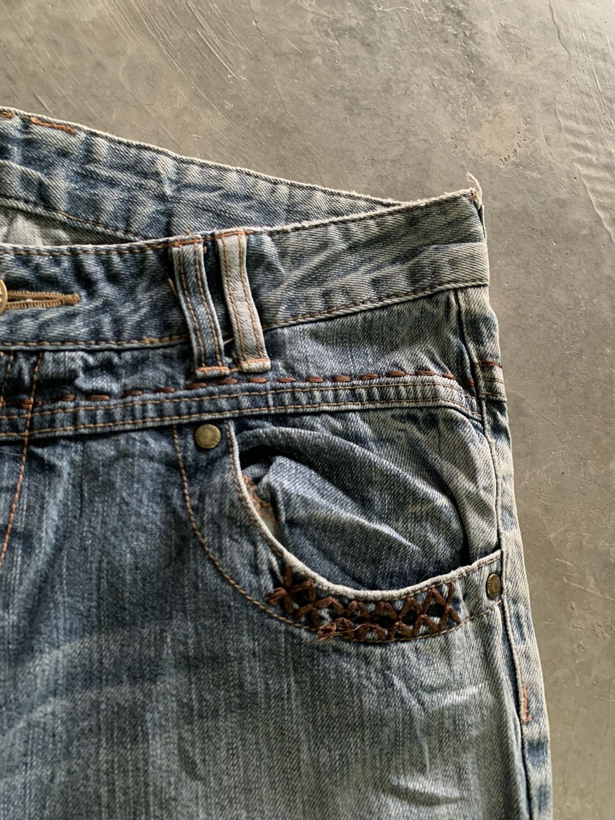 If Six Was Nine flare vintage japanese jeans western style backpocket patch Size US 32 / EU 48 - 10 Thumbnail