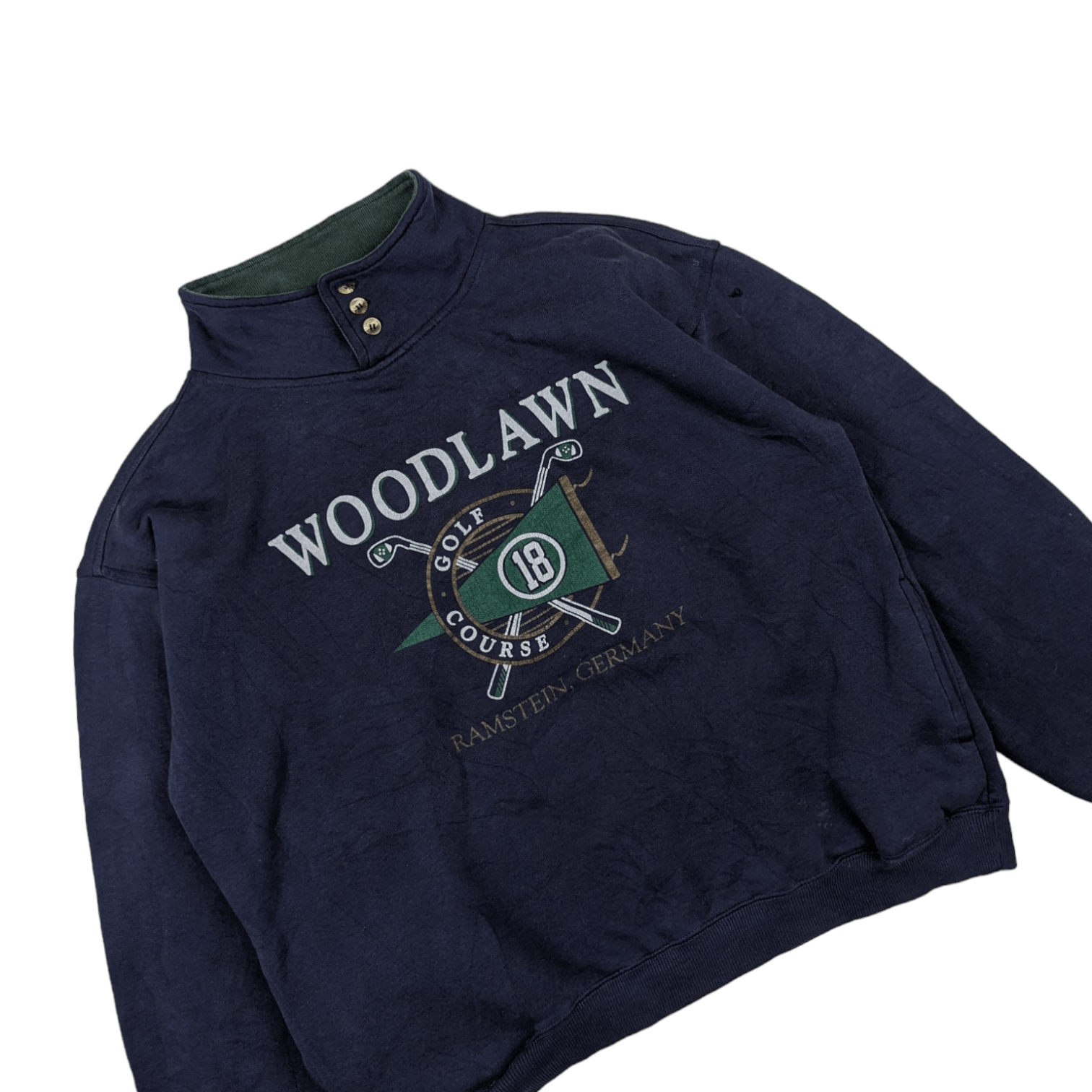 Vintage Vintage 90's WOODLAWN GOLF Jumper Sweatshirt Size US XL / EU 56 / 4 - 3 Thumbnail