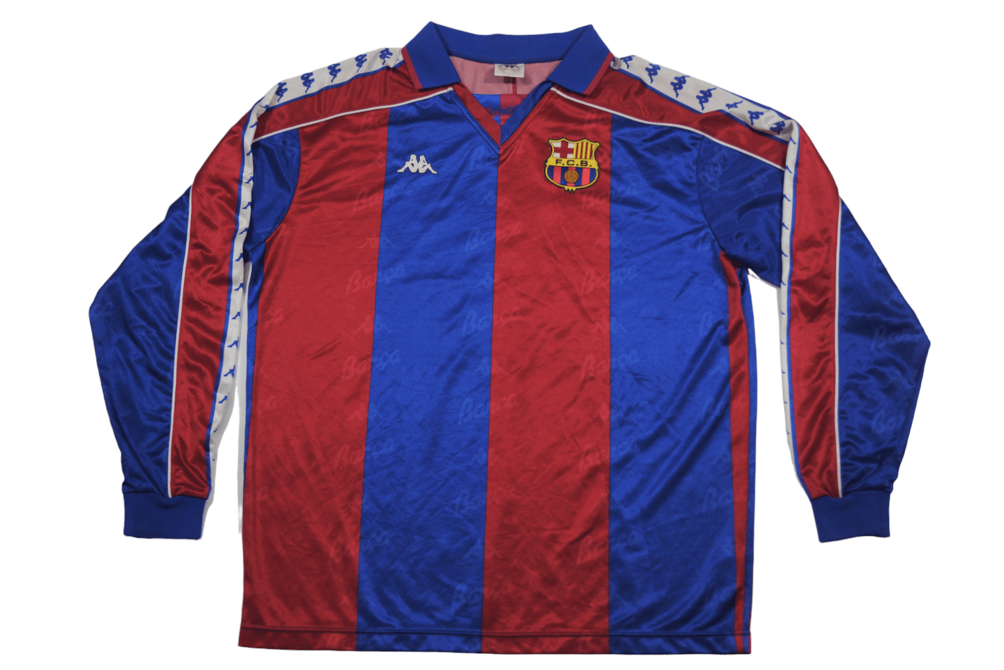 Kappa × Vintage 1995/97 Barcelona Vintage Kappa Home Football Shirt Jersey Size US XL / EU 56 / 4 - 1 Thumbnail