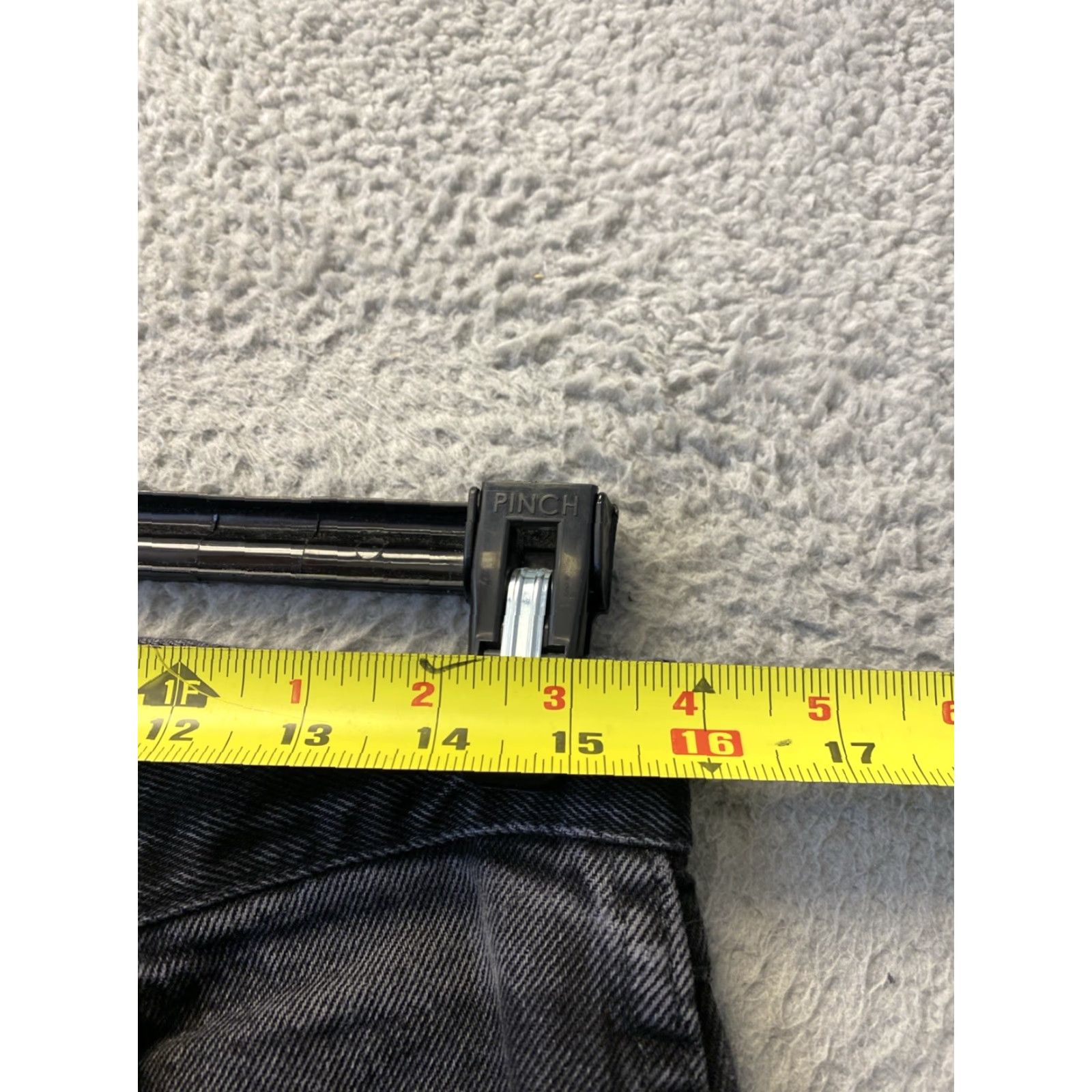 Denime Rustler Jeans Mens 32x32 Black Denim 90s Retro Straight Fit US Made Size US 32 / EU 48 - 4 Thumbnail
