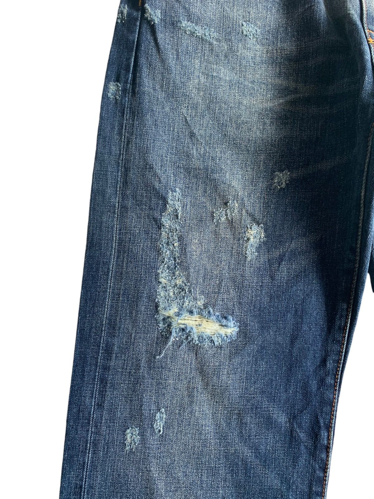 Japanese Brand × Kapital Santeria Eyedy Rare Selvedge Distressed Denim Size US 33 - 17 Thumbnail