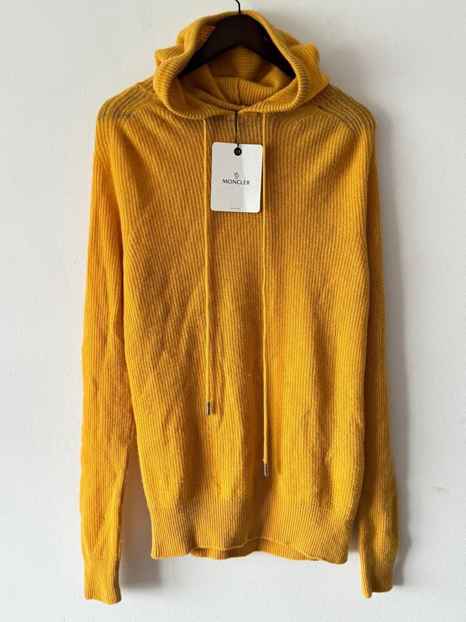Moncler 🔥🔥 Moncler Wool And Cashmere Mustard Hoodie Size US M / EU 48-50 / 2 - 1 Thumbnail