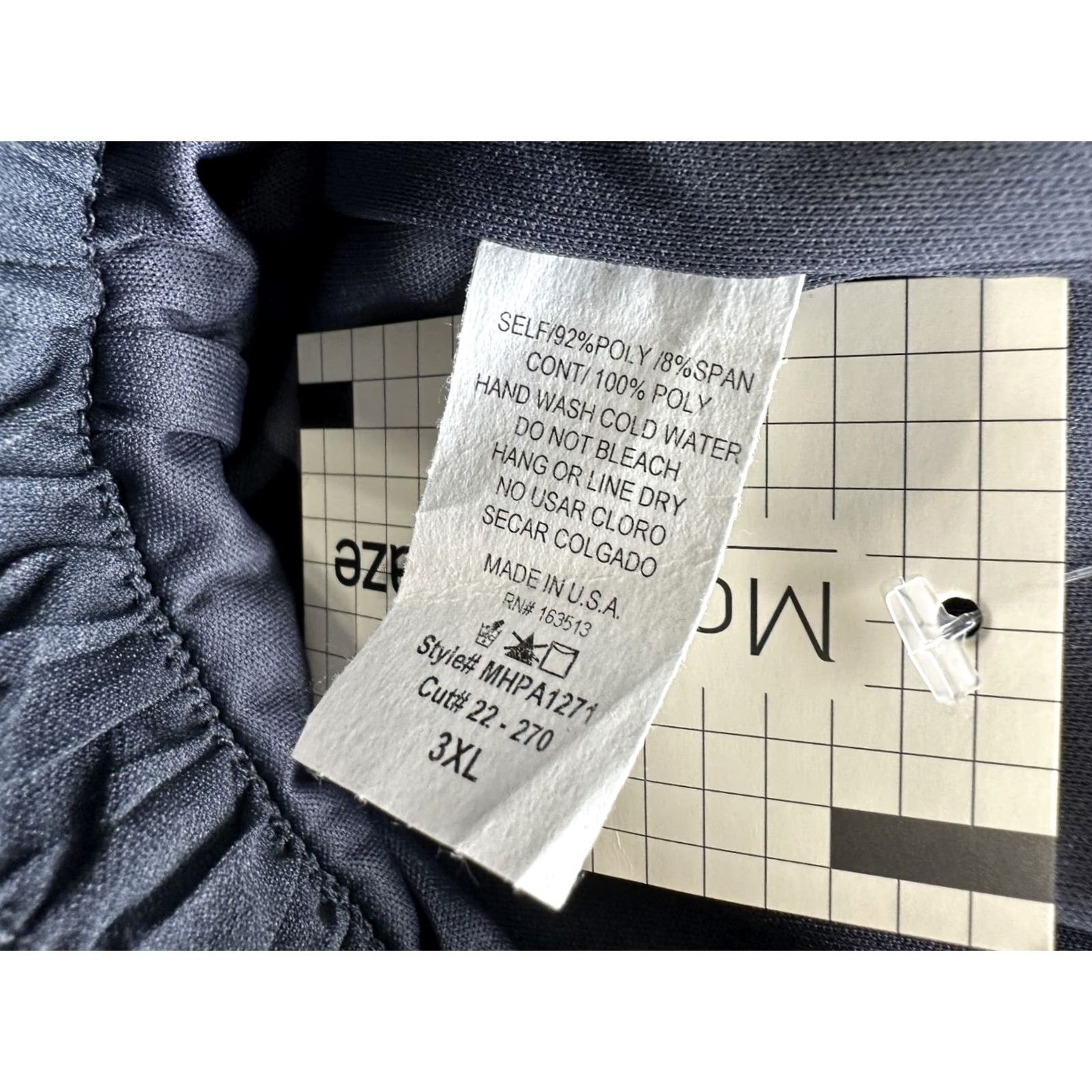 Vintage Modern Haze Pants Dress Pants Women 3XL Dark Grayish Blue High Rise Relaxed Pleated NWT Straight Inseam 31 Size 40" / US 18 - 6 Thumbnail