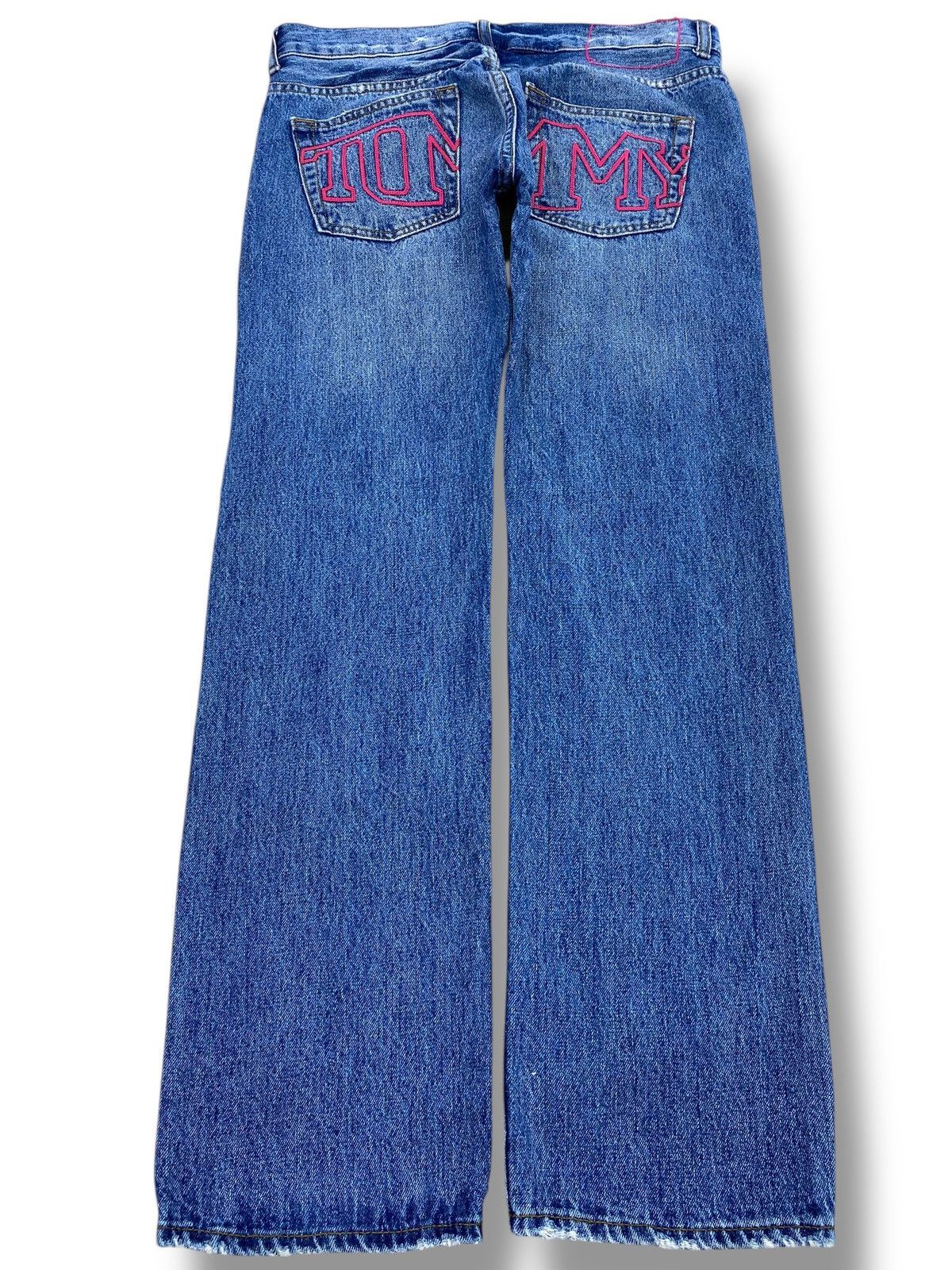 Tommy Jeans Tommy Patch Work Style Straight Leg Jeans Size 32" / US 10 / IT 46 - 3 Thumbnail