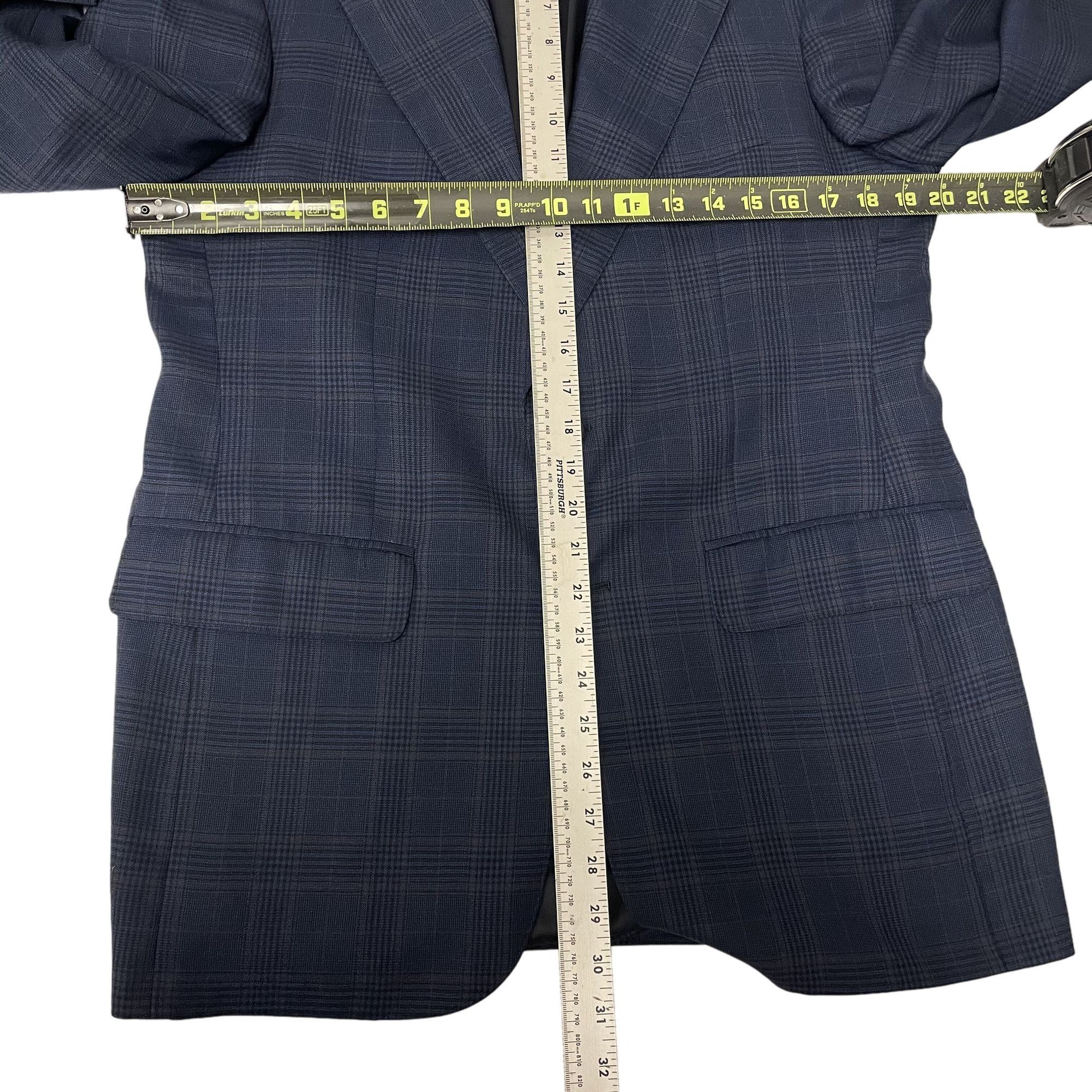 Ermenegildo Zegna Ermenegildo Zegna BESPOKE Blue Sport Coat OVERCHECK Jacket Size 38R - 8 Thumbnail