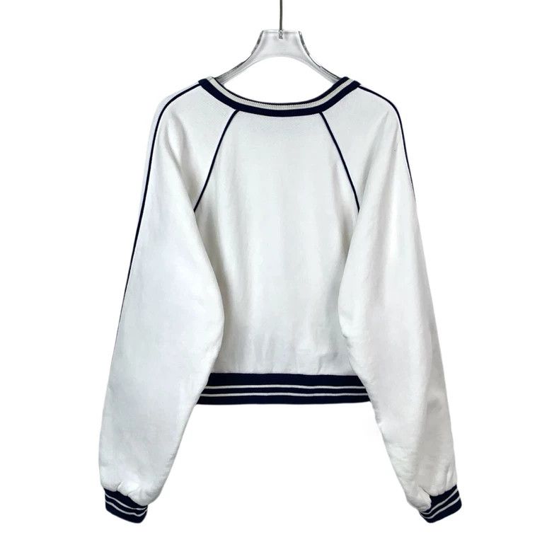 Gucci Gucci White logo embroidered round-neck cotton sweatshirt 2 Size US S / EU 44-46 / 1 - 2 Thumbnail