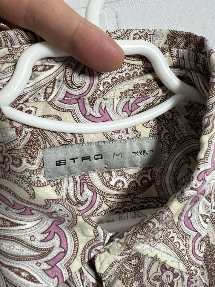 Etro ETRO Mens Shirt Slim Long Sleeve Cotton Size M Size US M / EU 48-50 / 2 - 4 Thumbnail