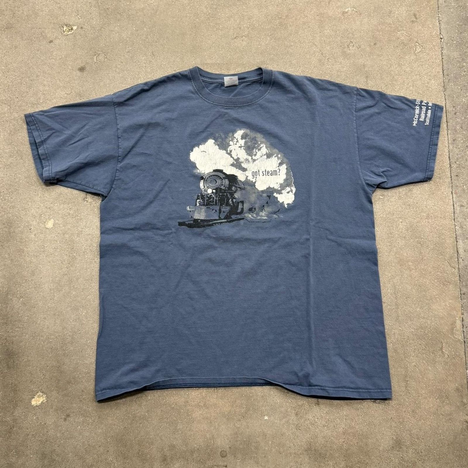 Vintage Vintage 1999 “got steam” Train Tee Size US L / EU 52-54 / 3 - 1 Thumbnail