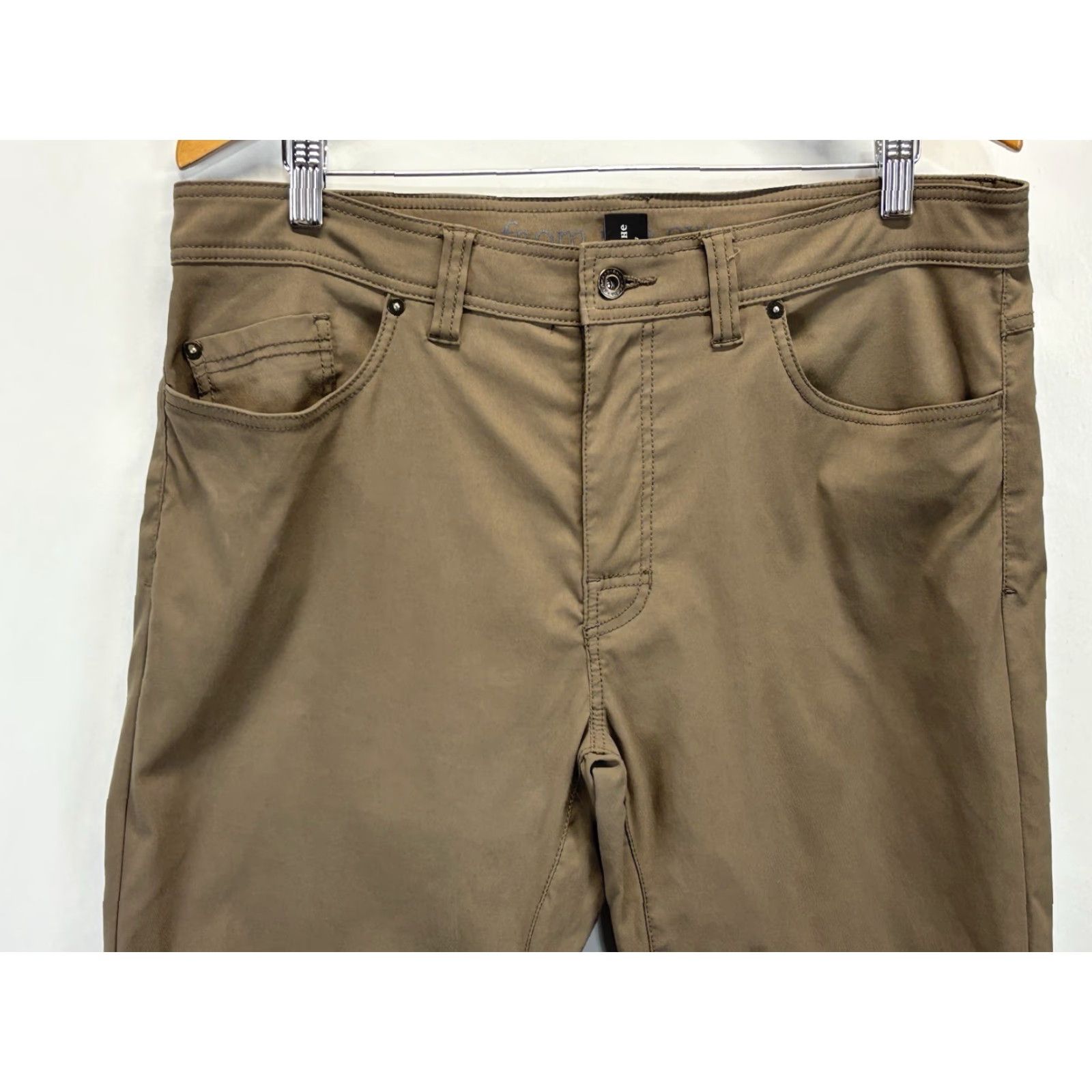 Prana prAna Brion II Slim Hiking Pants 36x32 Stretch Brown Outdoor Casual Men's Size US 36 / EU 52 - 2 Thumbnail