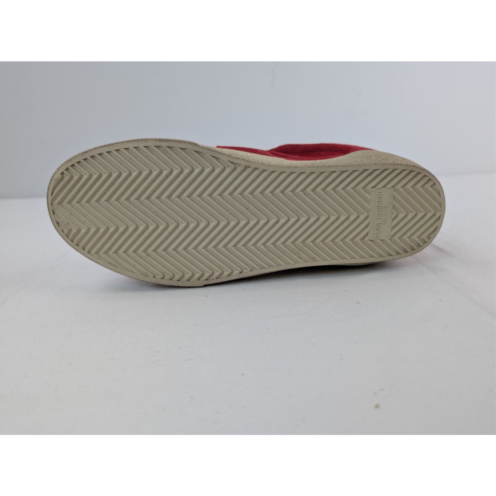 Saint Laurent Paris o1rshd1 SL/06 Low-Top Sneakers in Red Size US 6 / EU 39 - 11 Thumbnail