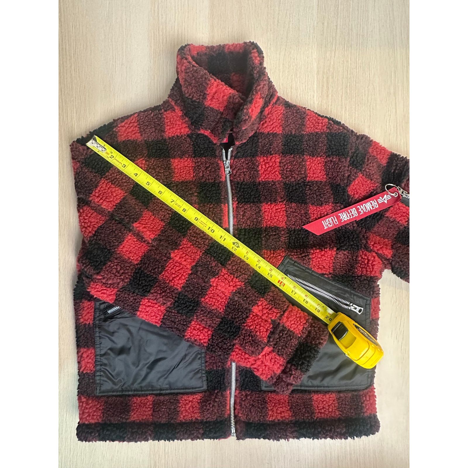 Alpha Industries Alpha Industries L-2B Sherpa Jacket Red Plaid - Size S-Mint Size US S / EU 44-46 / 1 - 6 Thumbnail