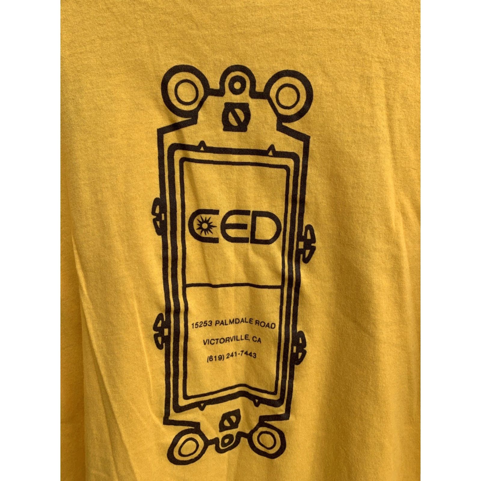 Vintage VINTAGE Levitron TOUCH OF GOLD T Shirt 2XL Yellow California Short Sleeve Crew Neck Mens US 1980s CED Victorville Logo Graphic Size US XXL / EU 58 / 5 - 7 Thumbnail