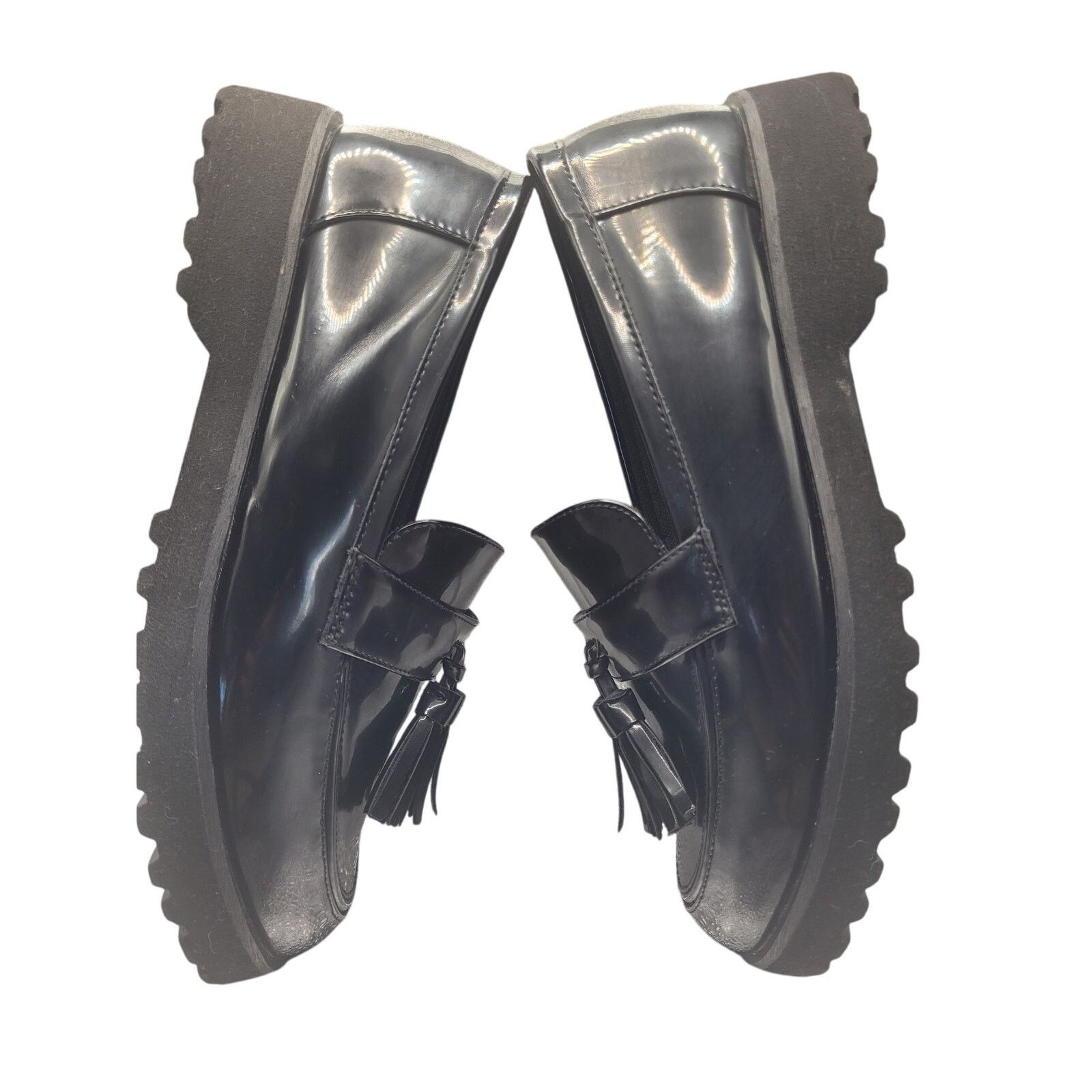 Jones New York Jones New York Women Black Loafers Tassels 1" Heel Sz 9 Size US 9 / IT 39 - 5 Thumbnail