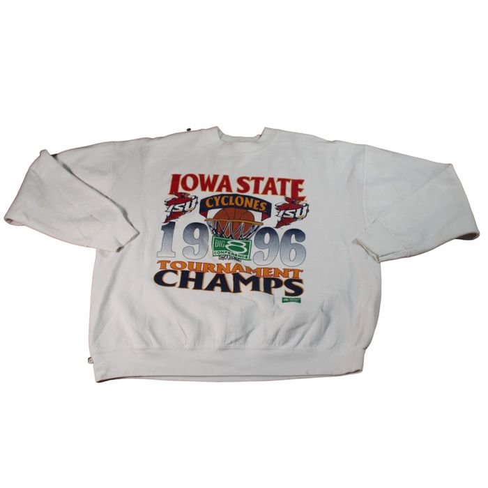 Fruit Of The Loom Vintage 90's FOTL Iowa State Cyclones Basketball Pullover Sw Grailed