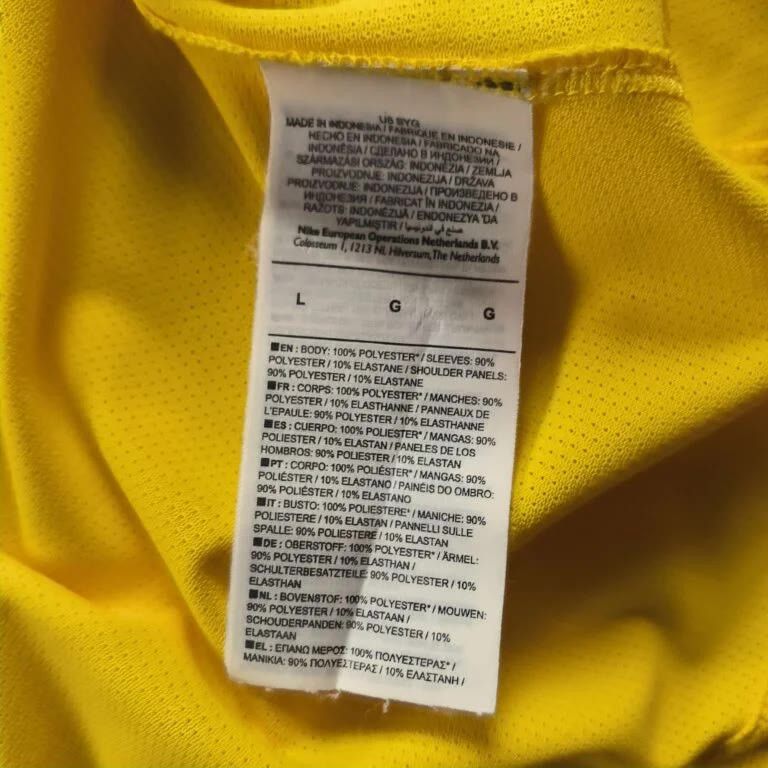 Nike Manchester City 18 goalkeeper Player Issue football jersey L Size US L / EU 52-54 / 3 - 8 Thumbnail