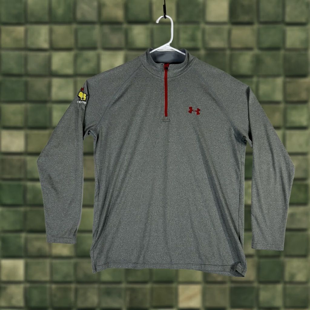 Under Armour Under Armour HeatGear Pullover 1/4 Zip Shirt Men's M Gray Size US M / EU 48-50 / 2 - 1 Thumbnail