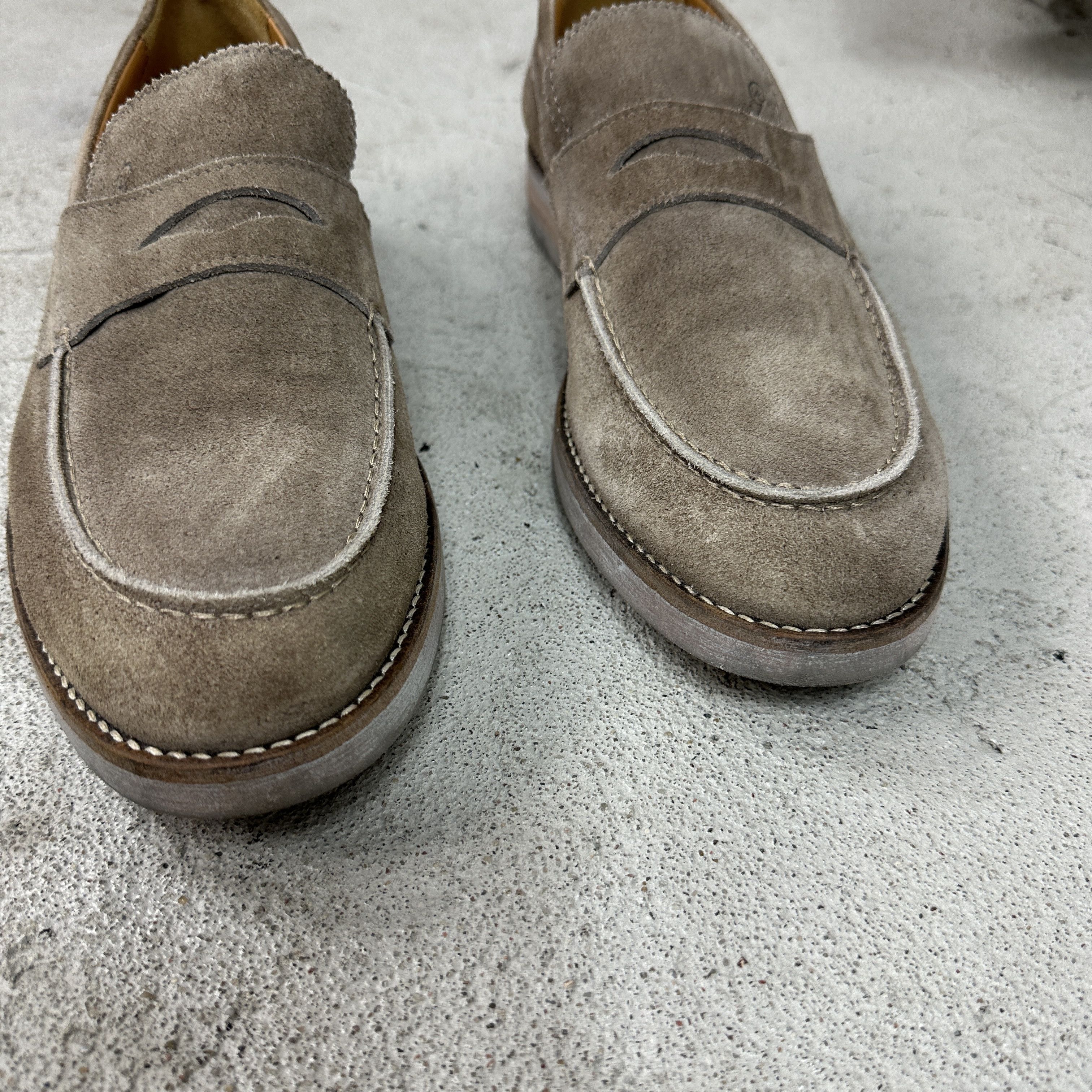 Vintage Vintage Elegant Preppy Old Money Leather Gireve Moccasins Size US 12 / EU 45 - 4 Thumbnail
