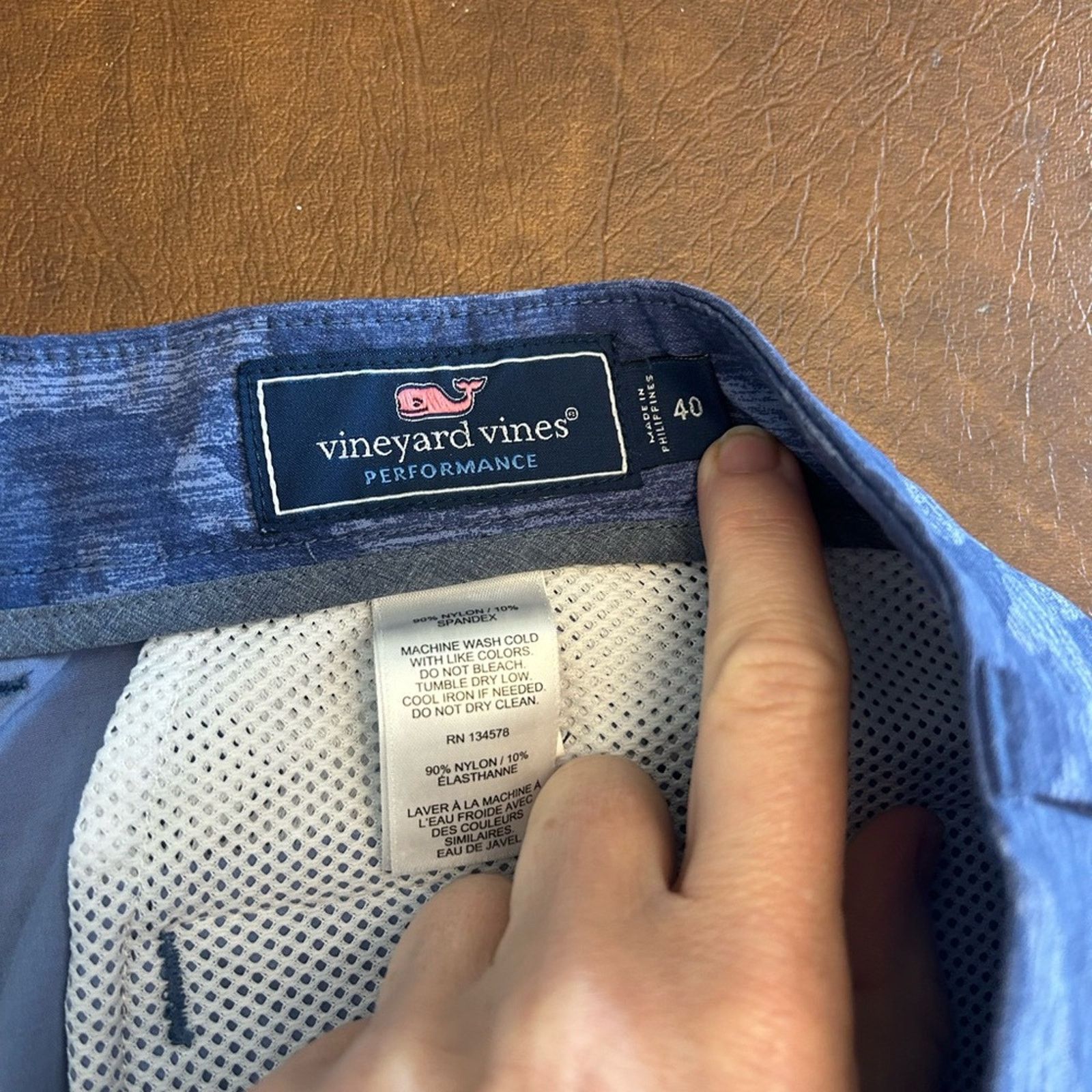 Vineyard Vines Vineyard Vines Performance Golf Blue Camouflage Shorts 40 Size US 40 / EU 56 - 2 Thumbnail