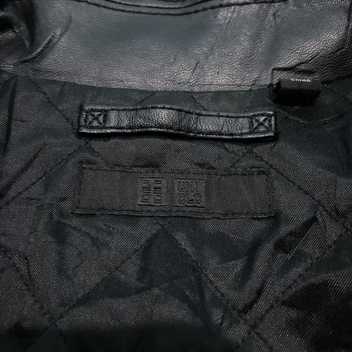 Christophe Lemaire × Japanese Brand UNIQLO Biker Leather Jacket Size US XL / EU 56 / 4 - 4 Thumbnail