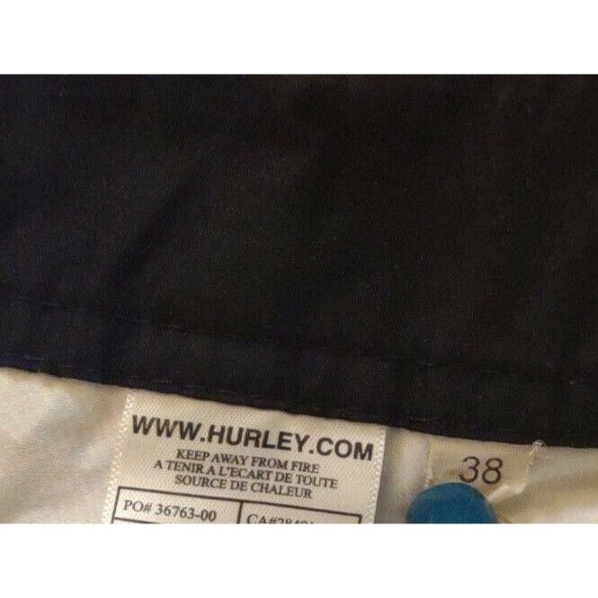Hurley Hurley Mens Navy Blue Red White Plaid Drawstring Cargo Short Size US 38 / EU 54 - 4 Thumbnail
