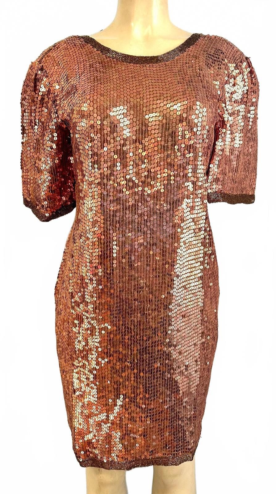 Other Sequin Evening Dress Copper size 8 Size M / US 6-8 / IT 42-44 - 1 Thumbnail