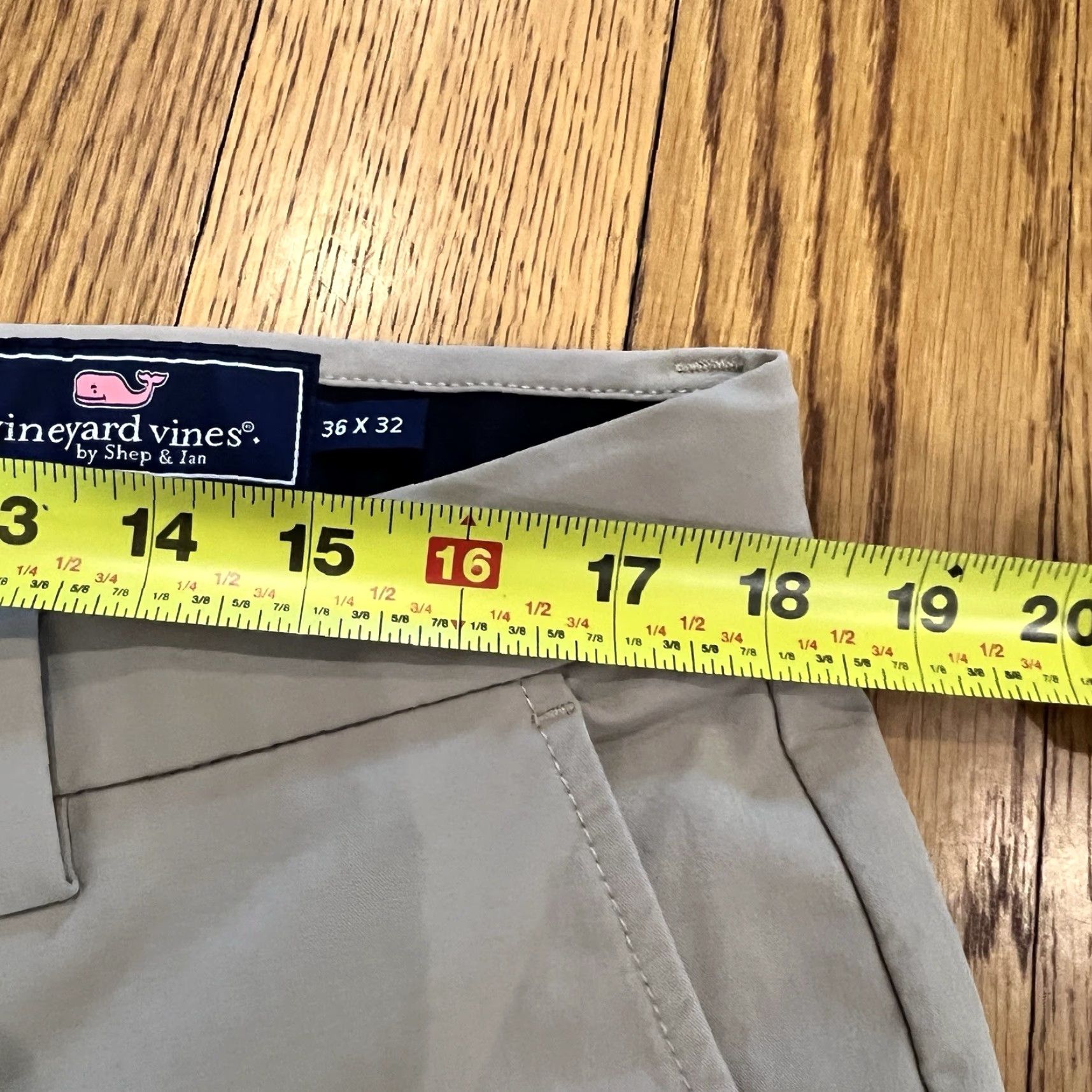 Vineyard Vines Vineyard Vines Pants Men Size 36x32 Golf Performance Stretch Chino Beige Flat Front Straight Leg Logo Accents Size US 36 / EU 52 - 7 Thumbnail