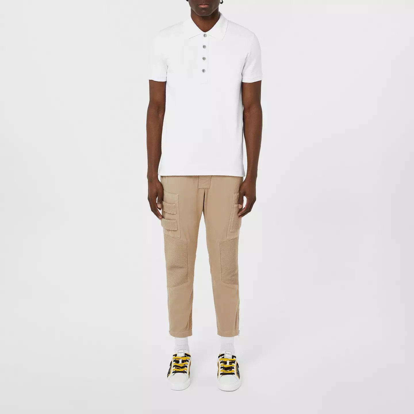 Balmain o1g2r1mq0426 Polo Shirt in White Size US L / EU 52-54 / 3 - 5 Thumbnail