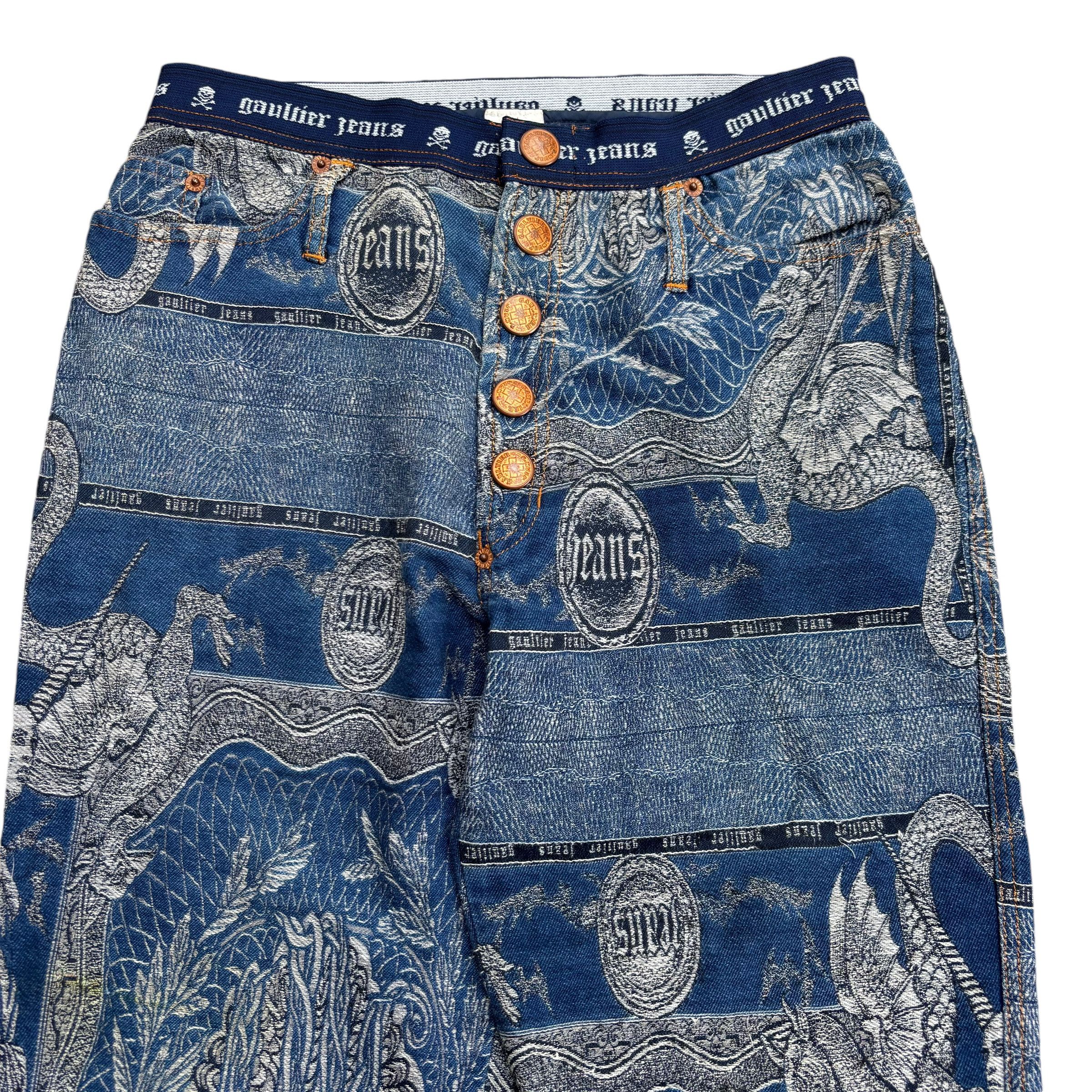 Jean Paul Gaultier FW 95 Jean Paul Gaultier Dragon Tattoo Pants Size US 28 / EU 44 - 4 Thumbnail