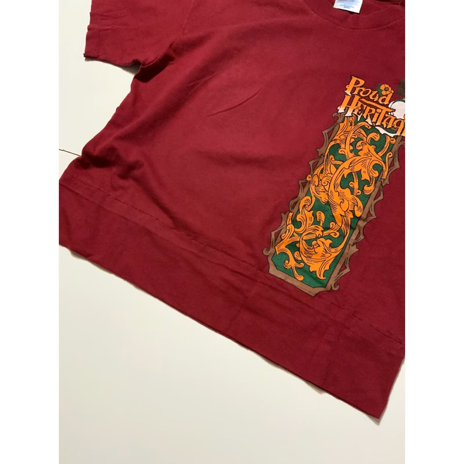 Hanes VINTAGE 90s Proud Heritage Hawaiian Pride Kapai Shattered Hawaii T-Shirt Sz. M Size US M / EU 48-50 / 2 - 7 Thumbnail