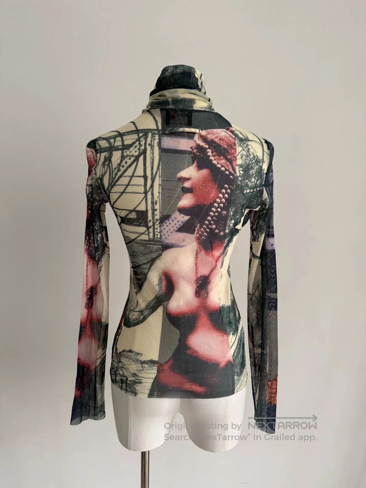 Jean Paul Gaultier Jean Paul Gaultier Sheer Graphic Top. Size M / US 6-8 / IT 42-44 - 6 Thumbnail