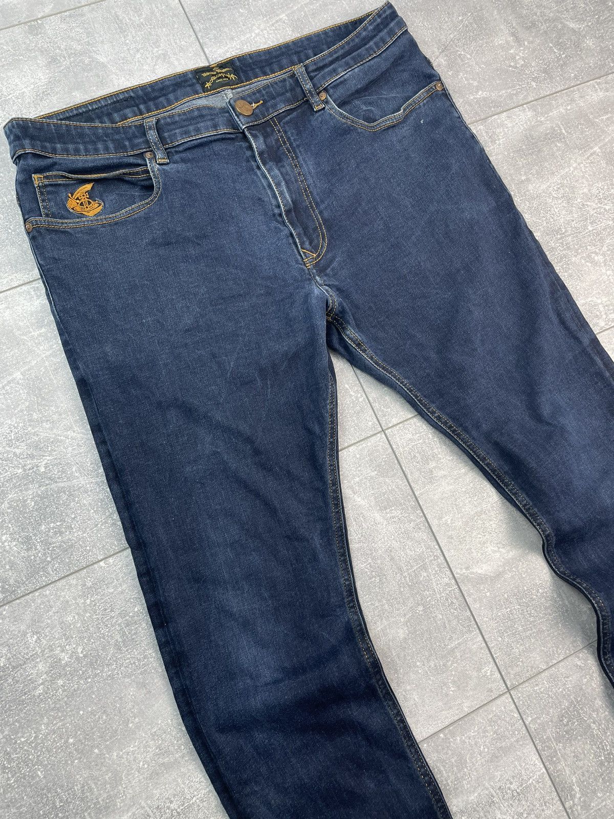 Vivienne Westwood Vivienne Westwood Skinny Denim Jeans Big Logo Size US 36 / EU 52 - 8 Thumbnail