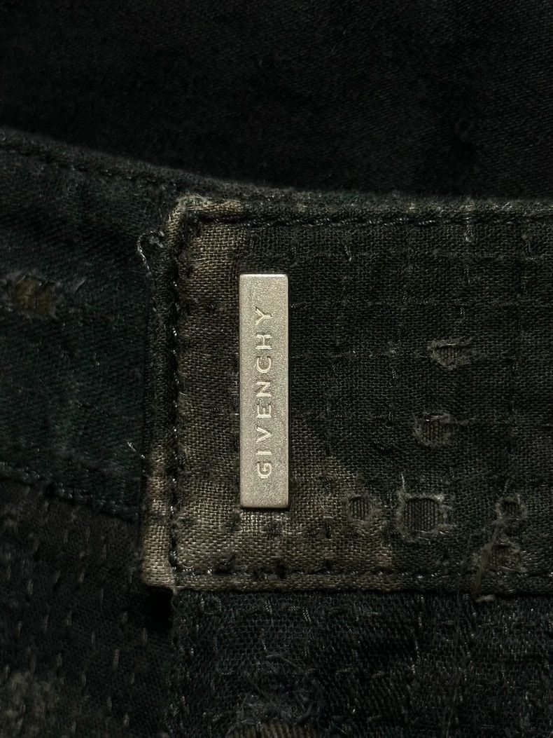 Givenchy Givenchy Black and Green Boro Ripped Jeans Size US 32 / EU 48 - 3 Thumbnail