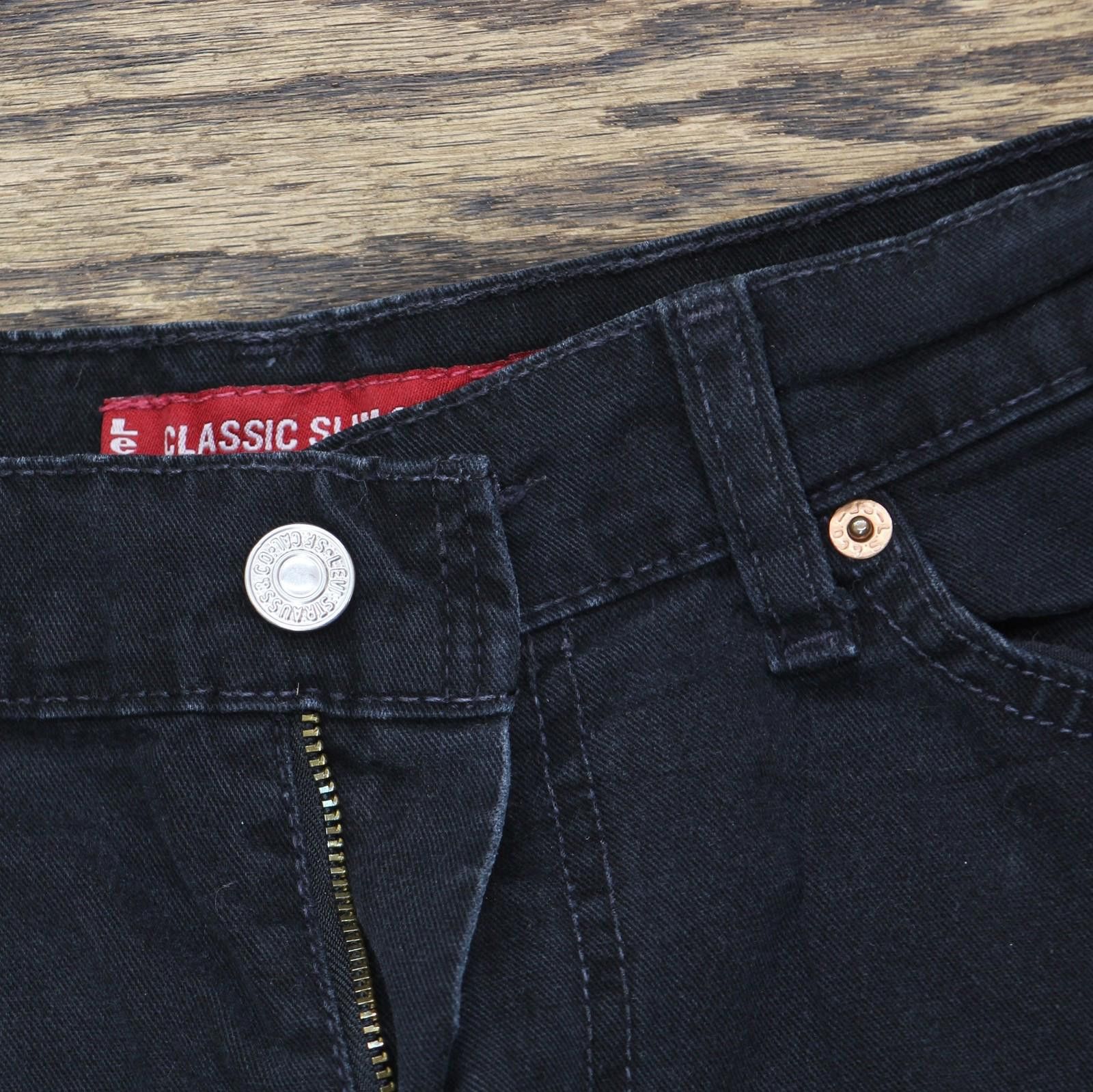 Levi's Levi's Classic Slim Stretch Jeans Black Wash 8 Misses Short Size 30" / US 8 / IT 44 - 5 Thumbnail