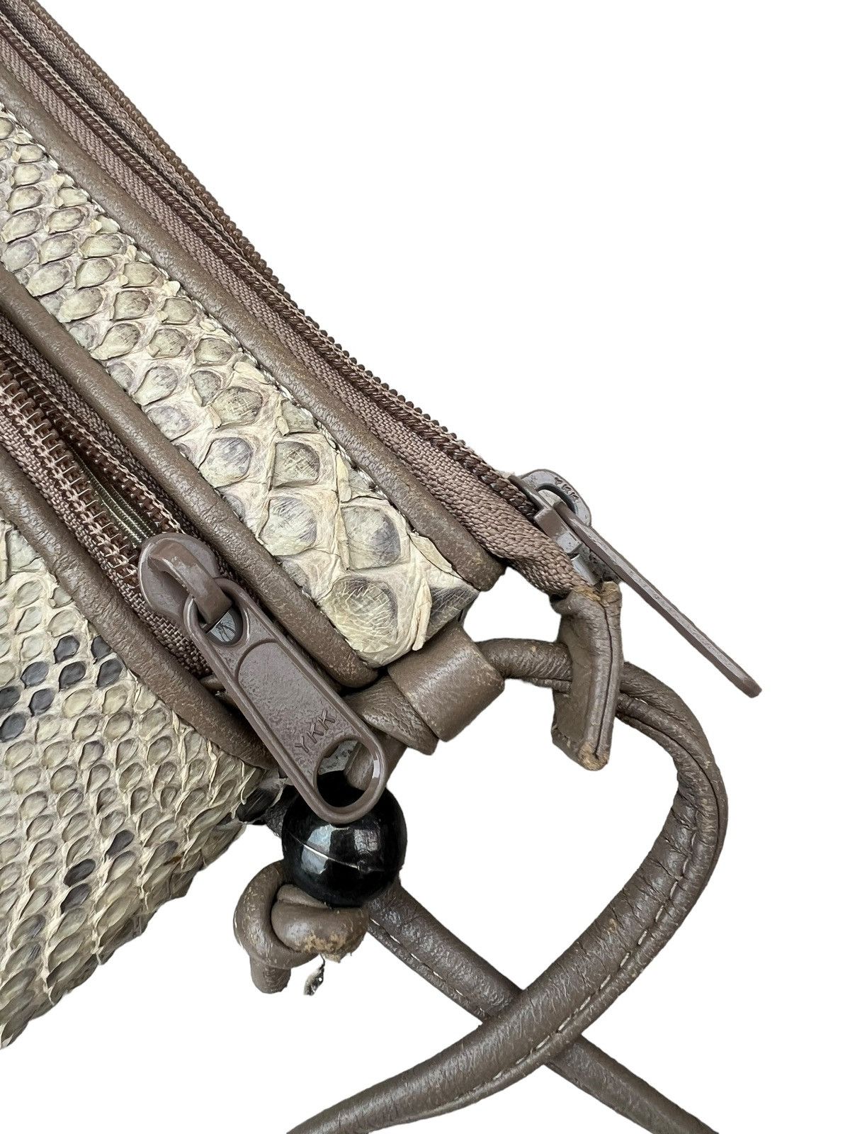 Leather Vintage Arukan Japan Python Snakeskin Leather Bag Mini Size ONE SIZE - 13 Thumbnail