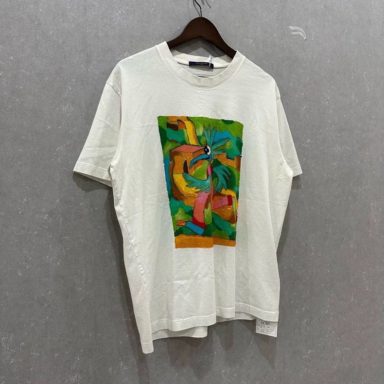 Louis Vuitton Louis Vuitton Cartoon Graffiti White Short Sleeve Size US M / EU 48-50 / 2 - 2 Thumbnail
