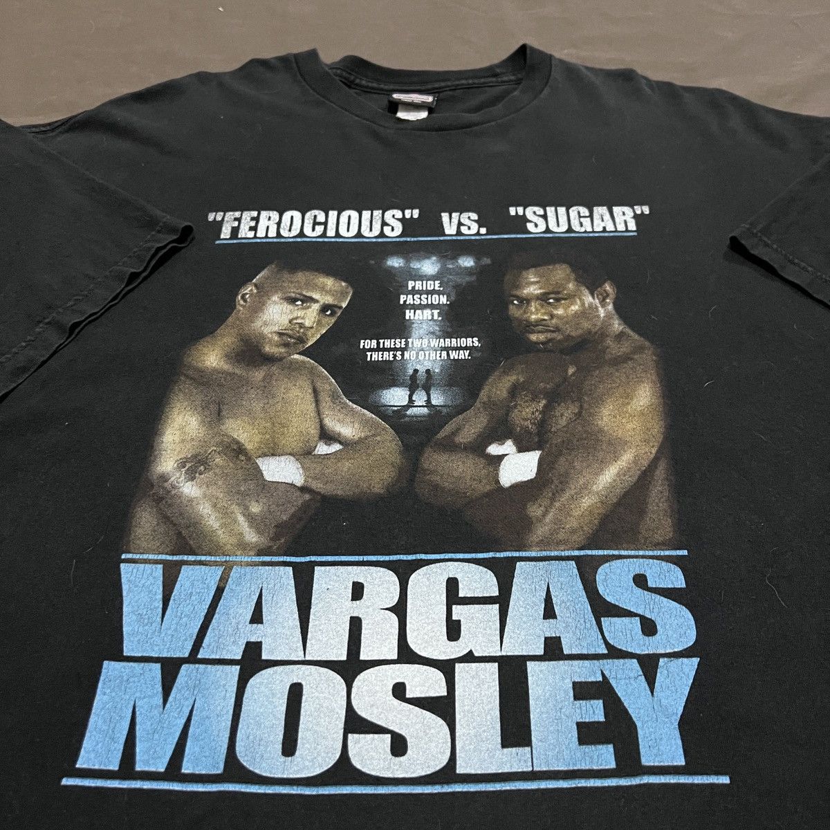 Rap Tees × Vintage Vintage Y2K Shane Mosley vs Fernando Vargas Tee Faded 2XL Size US XXL / EU 58 / 5 - 7 Thumbnail