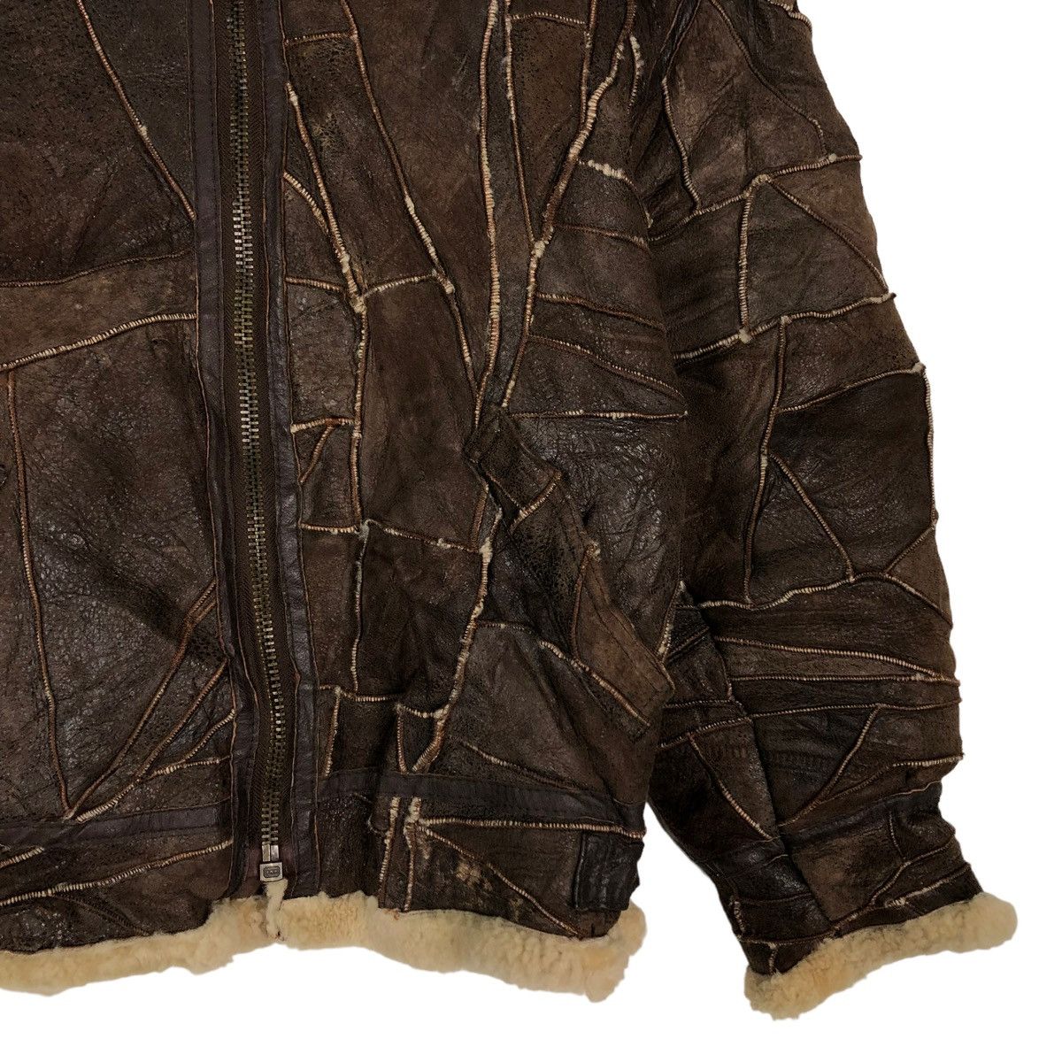 Japanese Brand 🔥VINTAGE SHEARLING B3 JACKET PATCH WORK HAI SPORTING GEAR Size US M / EU 48-50 / 2 - 9 Thumbnail