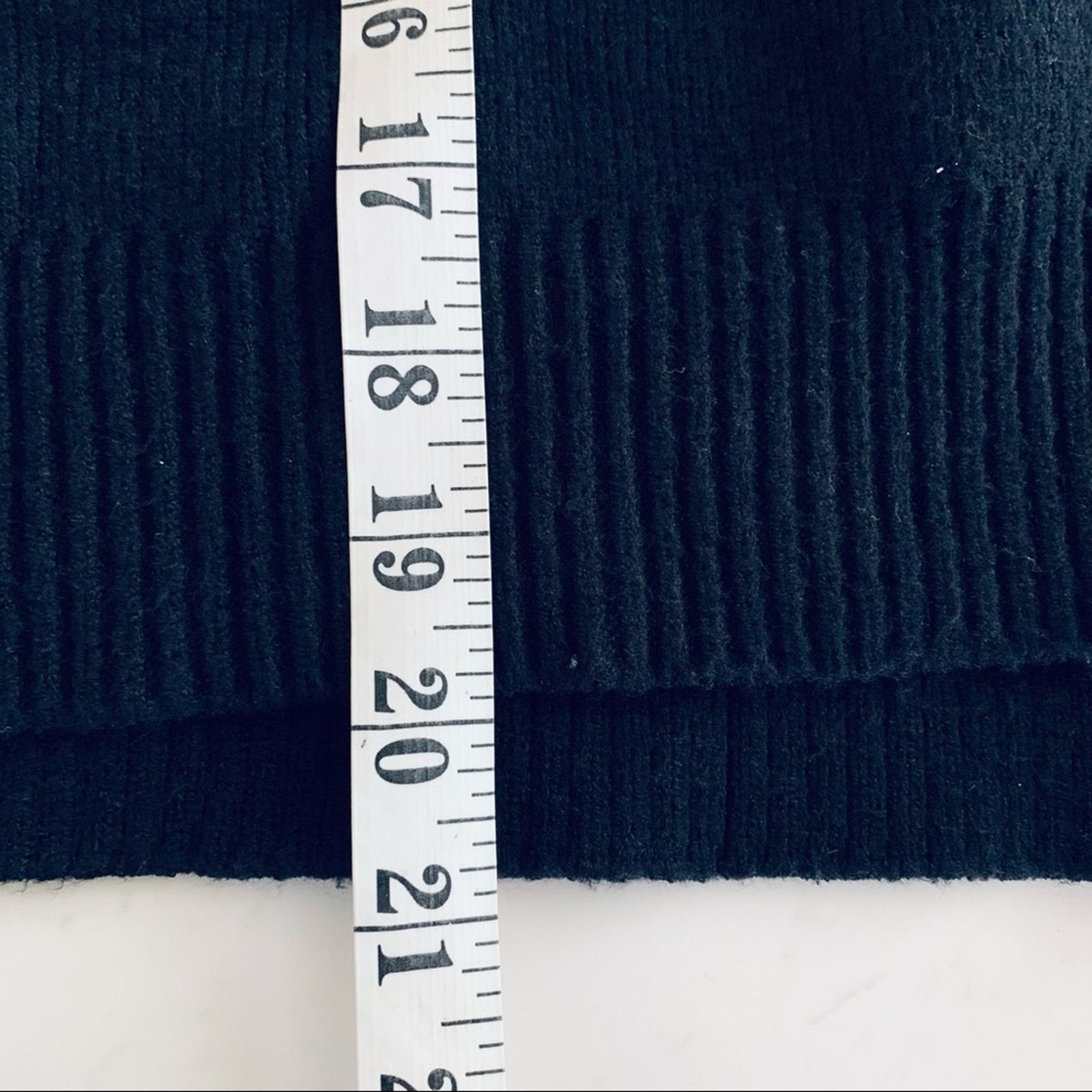 Zara ZARA Black Ribbed Turtleneck Sweater with Tie Sleeves Size S / US 4 / IT 40 - 7 Thumbnail
