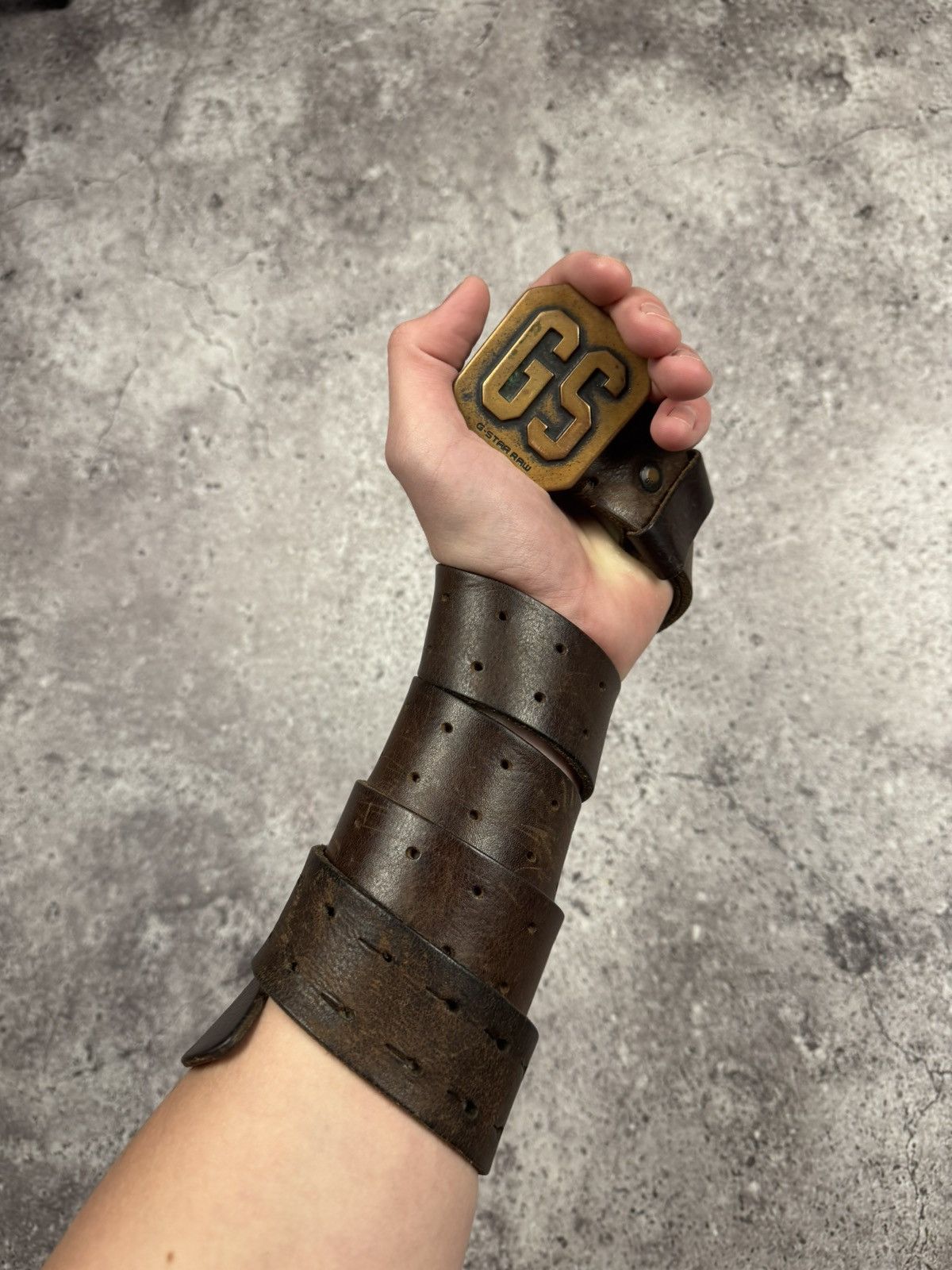 G-Star 00'S NUMBER NINE STYLE G STAR LEATHER RARE Y2K BELT VINTAGE Size ONE SIZE - 1 Thumbnail
