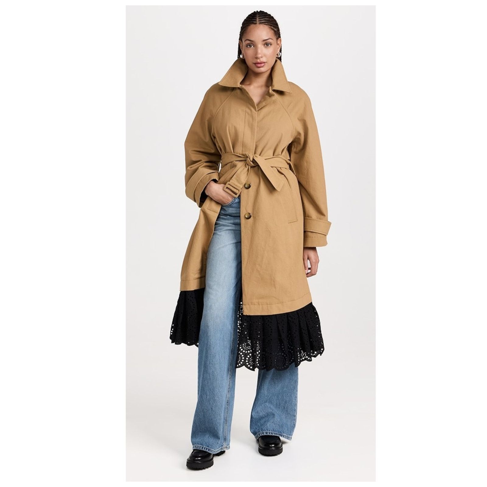 Sea New York Sea NY Maeve Eyelet Long Sleeve Trench Coat Size XL Size XL / US 12-14 / IT 48-50 - 2 Thumbnail