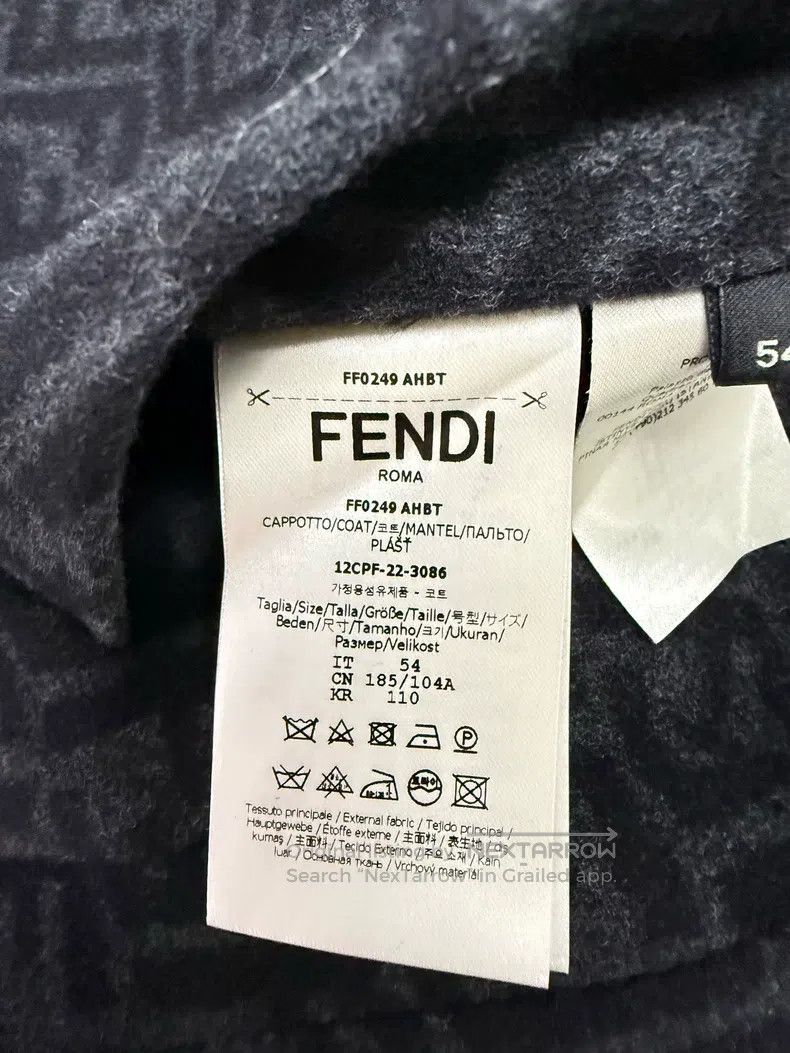 Fendi Fendi All-over print long coat Size US L / EU 52-54 / 3 - 8 Thumbnail