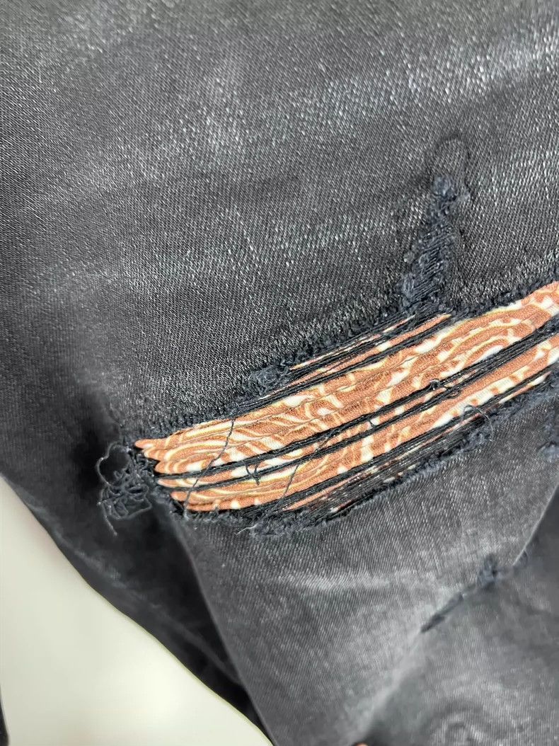 Amiri Amiri New black and brown cashew flower mx1 jeans 2502-Next Size US 36 / EU 52 - 3 Thumbnail