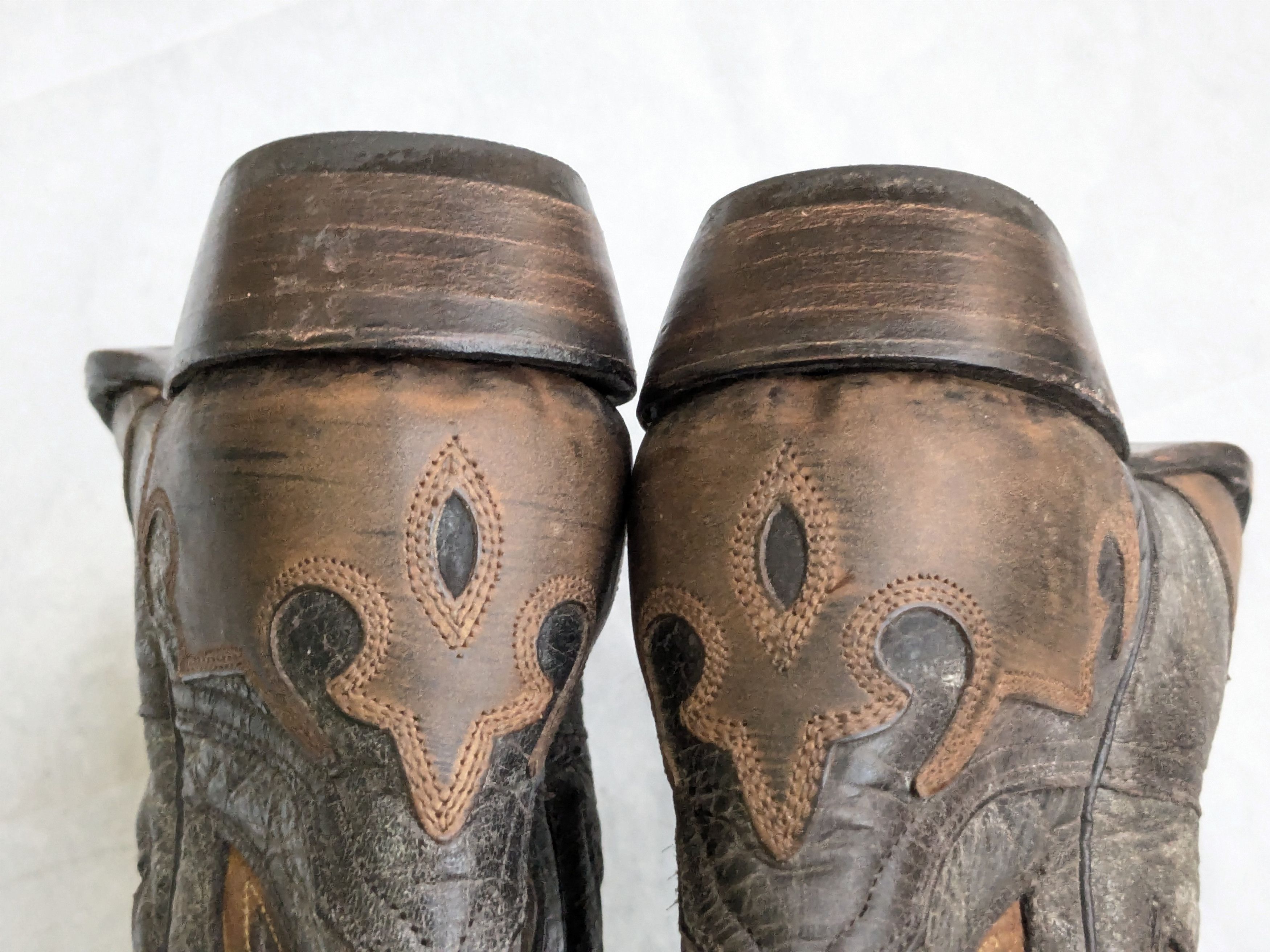 Stetson Stetson Cowboy Boots Brown Gray Eagle 10.5 Leather Size US 10.5 / EU 43-44 - 11 Thumbnail