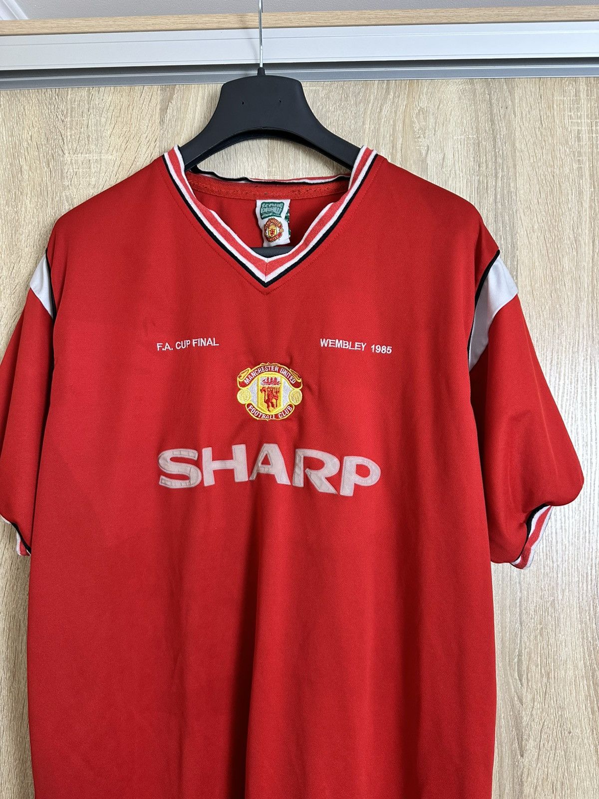Vintage 🔥 1985 Manchester United FA Cup Vintage Retro Jersey T Shirt Size US XL / EU 56 / 4 - 2 Thumbnail