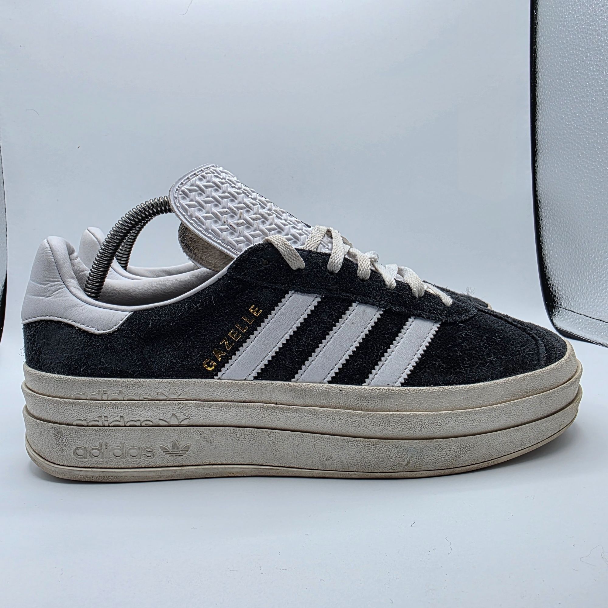 Adidas Adidas Gazelle Bold Womens Size 9.5 Black White Platform Sne Size US 9.5 / IT 39.5 - 12 Thumbnail
